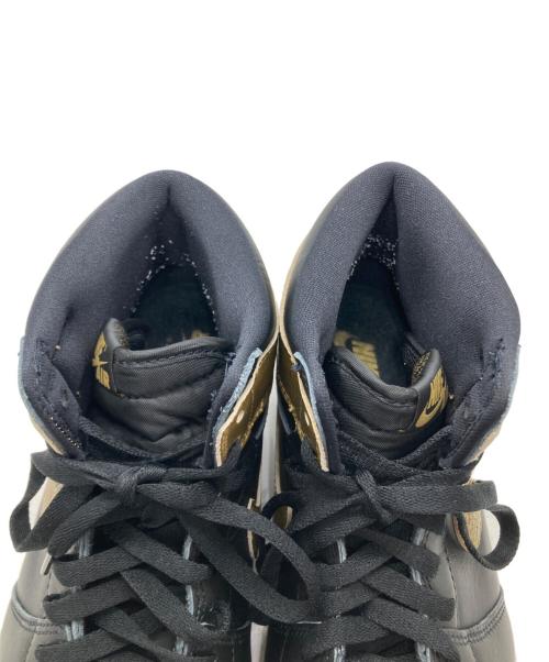 NIKE（ナイキ）NIKE (ナイキ) Air Jordan 1 Retro High OG ブラック×ゴールド サイズ:US10.5の古着・服飾アイテム
