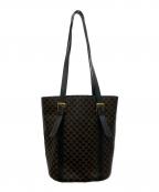 CELINEセリーヌ）の古着「マカダム柄トートバッグ」｜ブラウン