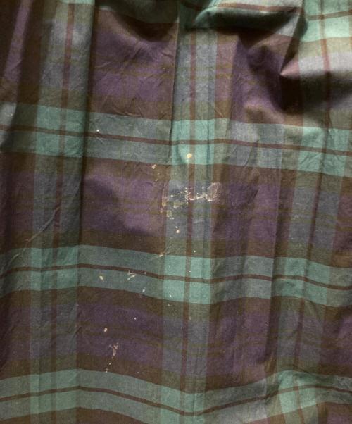 sacai（サカイ）sacai (サカイ) レイヤードデザインチェックスカート グリーン×ネイビー サイズ:2の古着・服飾アイテム