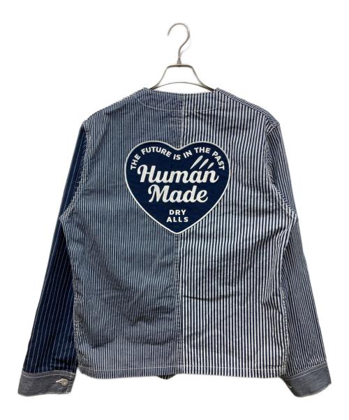 HUMAN MADE（ヒューマンメイド）HUMAN MADE (ヒューマンメイド) ENGINEER JACKET ネイビー×ホワイト サイズ:Lの古着・服飾アイテム