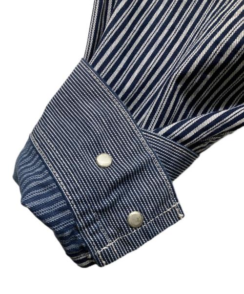 HUMAN MADE（ヒューマンメイド）HUMAN MADE (ヒューマンメイド) ENGINEER JACKET ネイビー×ホワイト サイズ:Lの古着・服飾アイテム