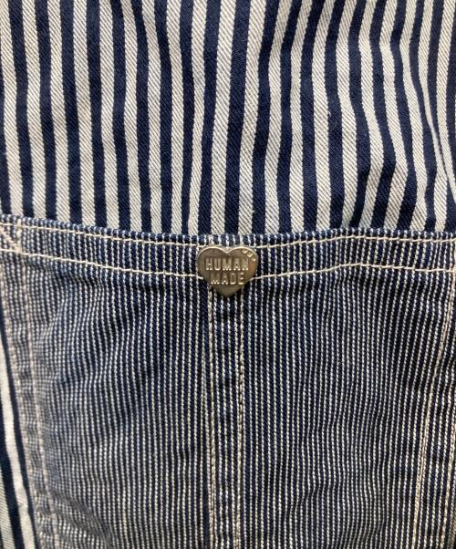 HUMAN MADE（ヒューマンメイド）HUMAN MADE (ヒューマンメイド) ENGINEER JACKET ネイビー×ホワイト サイズ:Lの古着・服飾アイテム