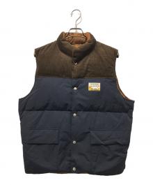 HUMAN MADE（ヒューマンメイド）の古着「リバーシブルダウンベスト」｜ブラウン×ネイビー