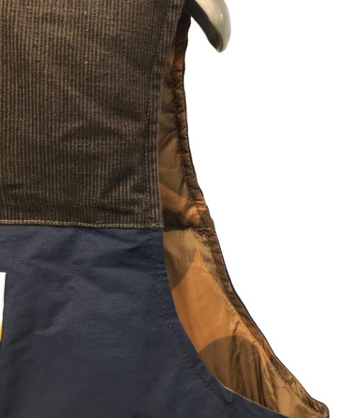 HUMAN MADE（ヒューマンメイド）HUMAN MADE (ヒューマンメイド) リバーシブルダウンベスト ブラウン×ネイビー サイズ:Mの古着・服飾アイテム