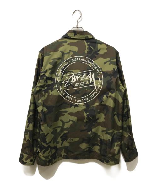 stussy（ステューシー）stussy (ステューシー) コーチジャケット オリーブ サイズ:Mの古着・服飾アイテム
