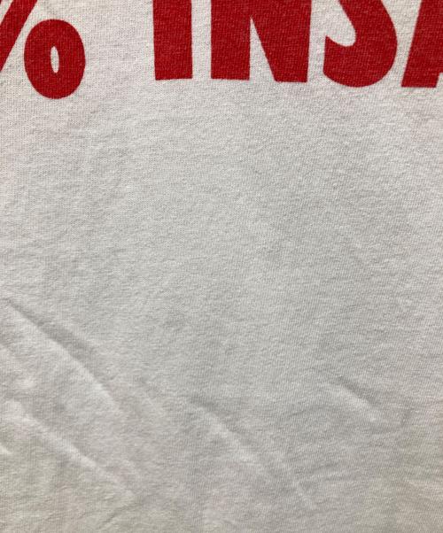 SAINT MICHAEL（セントマイケル）SAINT MICHAEL (セントマイケル) INSANE SS TEE ホワイト サイズ:Lの古着・服飾アイテム