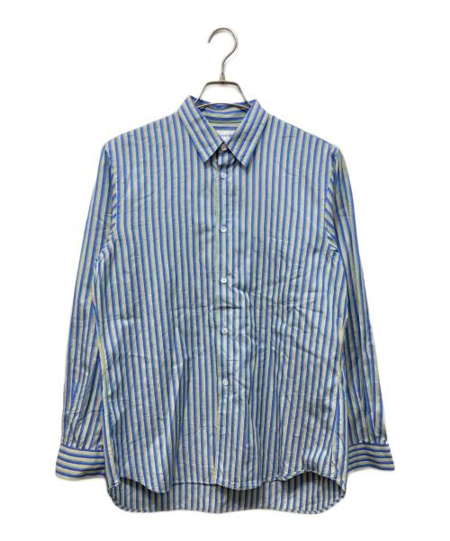 COMME des GARCONS SHIRT（コムデギャルソンシャツ）COMME des GARCONS SHIRT (コムデギャルソンシャツ) ストライプシャツ ブルー サイズ:Mの古着・服飾アイテム