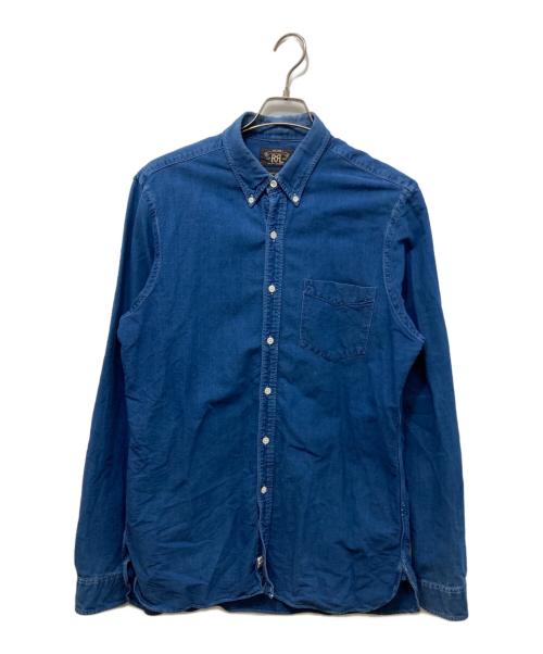 RRL（ダブルアールエル）RRL (ダブルアールエル) ボタンダウンシャツ インディゴ サイズ:Lの古着・服飾アイテム