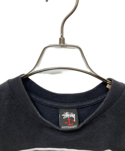 stussy（ステューシー）stussy (ステューシー) JOSH CHEUSE (ジョシュ チューズ) プリントTシャツ ブラック サイズ:Lの古着・服飾アイテム