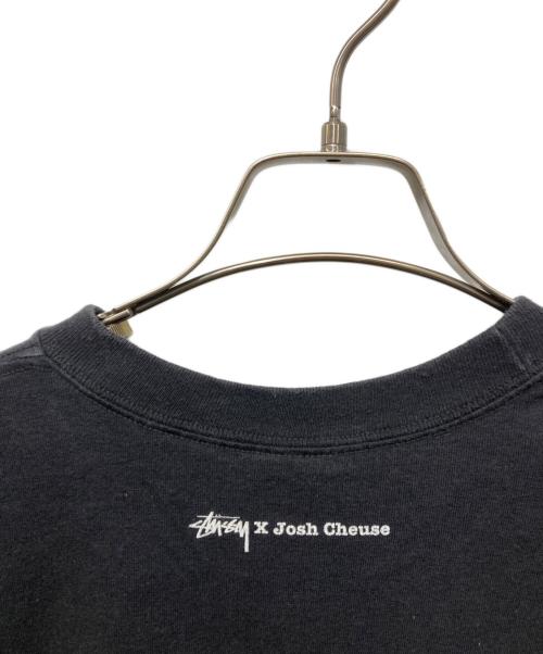 stussy（ステューシー）stussy (ステューシー) JOSH CHEUSE (ジョシュ チューズ) プリントTシャツ ブラック サイズ:Lの古着・服飾アイテム