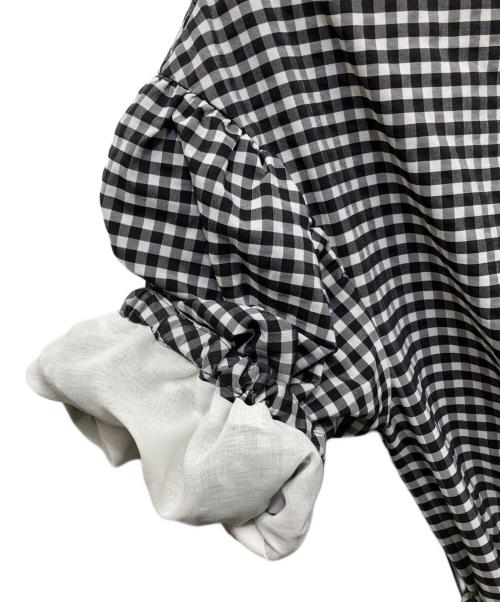 Diagram（ダイアグラム）Diagram (ダイアグラム) チェックタフタワンピース グレー サイズ:Sの古着・服飾アイテム