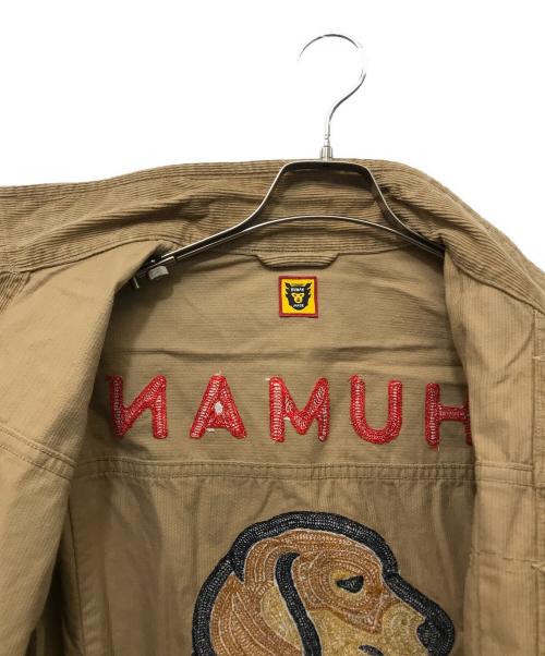 HUMAN MADE（ヒューマンメイド）HUMAN MADE (ヒューマンメイド) Dachs Corduroy Work Jacket ブラウン サイズ:Lの古着・服飾アイテム