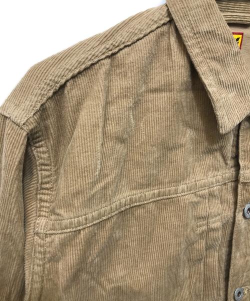 HUMAN MADE（ヒューマンメイド）HUMAN MADE (ヒューマンメイド) Dachs Corduroy Work Jacket ブラウン サイズ:Lの古着・服飾アイテム