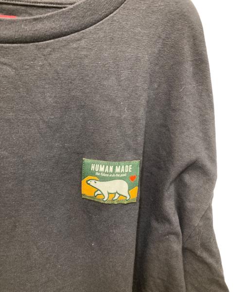 HUMAN MADE（ヒューマンメイド）HUMAN MADE (ヒューマンメイド) カットソー ブラック サイズ:Lの古着・服飾アイテム