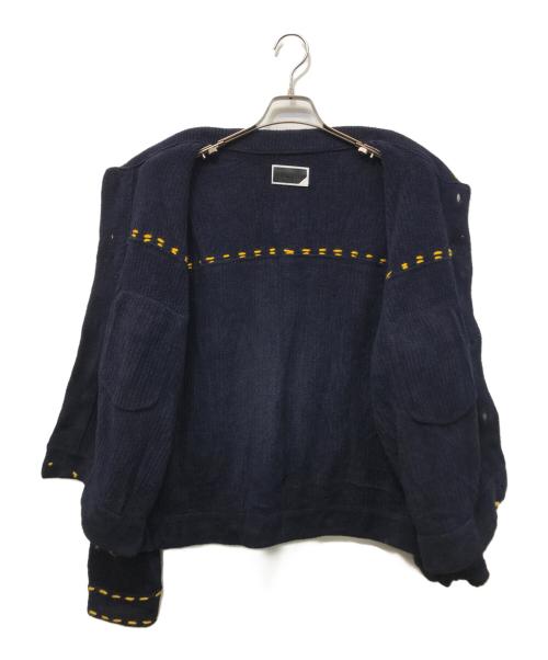 PHINGERIN（フィンガリン）PHINGERIN (フィンガリン) PG1 KNIT カーディガン ネイビー サイズ:Mの古着・服飾アイテム