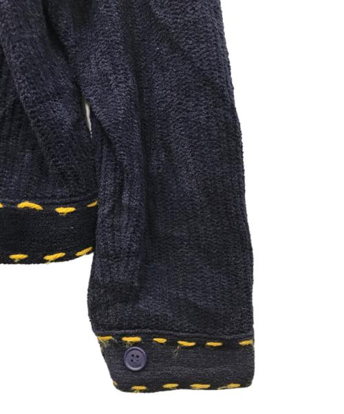 PHINGERIN（フィンガリン）PHINGERIN (フィンガリン) PG1 KNIT カーディガン ネイビー サイズ:Mの古着・服飾アイテム