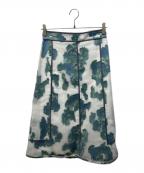 3.1 phillip limスリーワンフィリップリム）の古着「Abstract Daisy a-line skirt」｜ブルー×グリーン