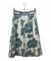 3.1 phillip lim (スリーワンフィリップリム) Abstract Daisy a-line skirt ブルー×グリーン：6000円