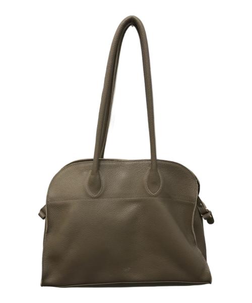 blancle（ブランクレ）BLANCLE (ブランクレ) S.LEATHER WIDE BOSTON ベージュの古着・服飾アイテム