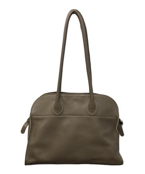 blancle（ブランクレ）BLANCLE (ブランクレ) S.LEATHER WIDE BOSTON ベージュの古着・服飾アイテム