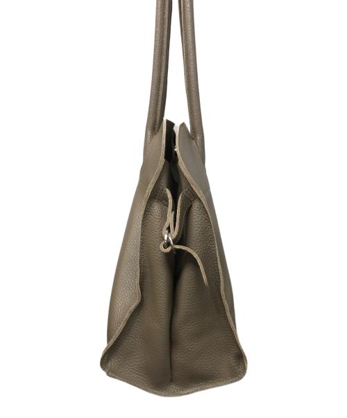 blancle（ブランクレ）BLANCLE (ブランクレ) S.LEATHER WIDE BOSTON ベージュの古着・服飾アイテム