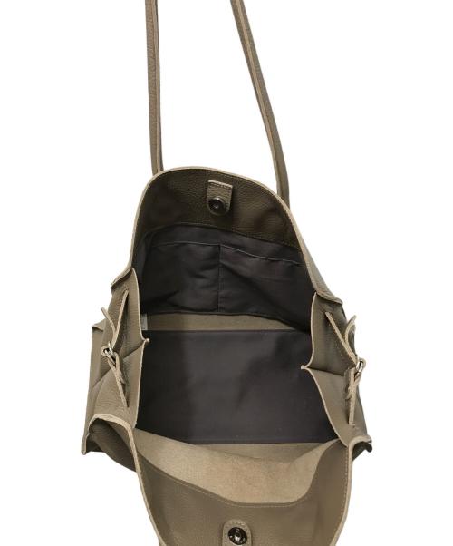 blancle（ブランクレ）BLANCLE (ブランクレ) S.LEATHER WIDE BOSTON ベージュの古着・服飾アイテム