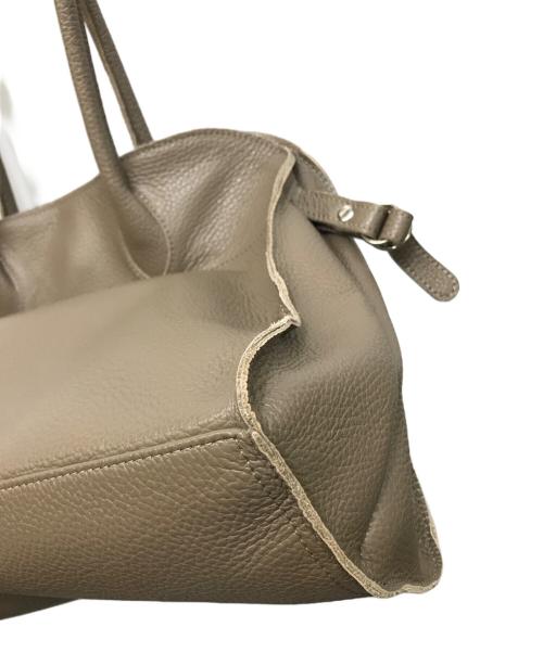 blancle（ブランクレ）BLANCLE (ブランクレ) S.LEATHER WIDE BOSTON ベージュの古着・服飾アイテム