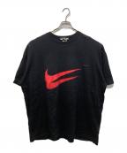 BLACK COMME des GARCONS×NIKEブラックコムデギャルソン×ナイキ）の古着「プリントTシャツ」｜ブラック