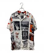 WACKO MARIAワコマリア）の古着「RAGE AGAINST THE MACHINE / S/S HAWAIIAN SHIRT」｜ホワイト×マルチカラー