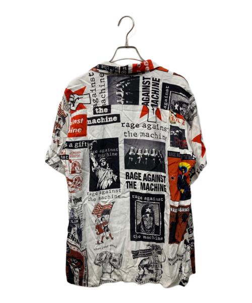 WACKO MARIA（ワコマリア）WACKO MARIA (ワコマリア) RAGE AGAINST THE MACHINE / S/S HAWAIIAN SHIRT ホワイト×マルチカラー サイズ:Sの古着・服飾アイテム