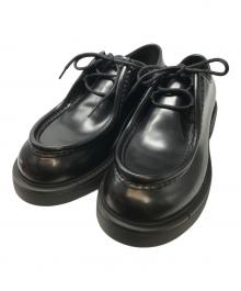PRADA（プラダ）の古着「ダイアパソン オペークブラッシュドレザー レースアップ シューズ」｜ブラック