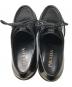 中古・古着 PRADA (プラダ) ダイアパソン オペークブラッシュドレザー レースアップ シューズ ブラック サイズ:9 1/2：73000円