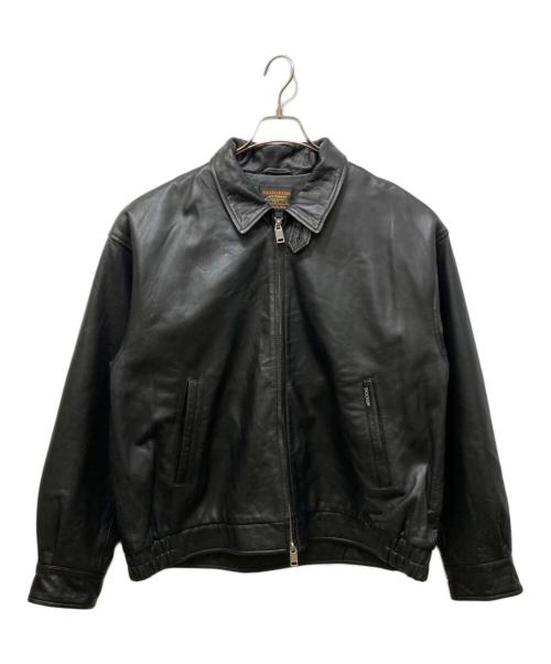 skookum（スクーカム）SKOOKUM (スクーカム) JACKROSE (ジャックローズ) LAMB LEATHER ZIP JACKET ブラック サイズ:Lの古着・服飾アイテム