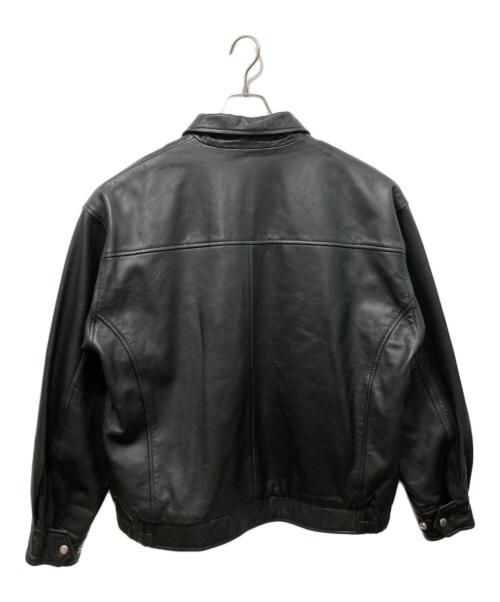 skookum（スクーカム）SKOOKUM (スクーカム) JACKROSE (ジャックローズ) LAMB LEATHER ZIP JACKET ブラック サイズ:Lの古着・服飾アイテム