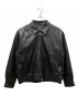 SKOOKUM（スクーカム）の古着「LAMB LEATHER ZIP JACKET」｜ブラック