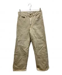 FRAMeWORK（フレームワーク）の古着「デニムストレートパンツ」｜ベージュ