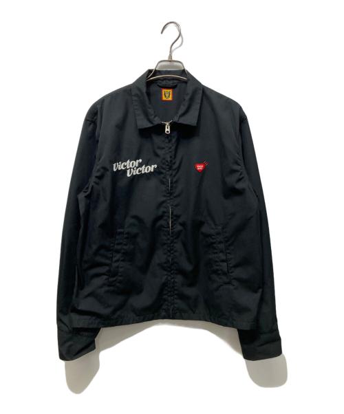 HUMAN MADE（ヒューマンメイド）HUMAN MADE (ヒューマンメイド) Victor Victor Worldwide (ヴィクター ヴィクター ワールドワイド) VICTOR VICTOR DRIZZLER JACKET ブラック サイズ:Mの古着・服飾アイテム