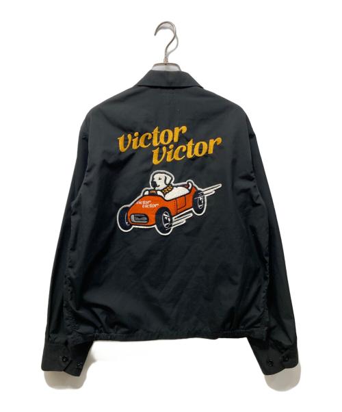 HUMAN MADE（ヒューマンメイド）HUMAN MADE (ヒューマンメイド) Victor Victor Worldwide (ヴィクター ヴィクター ワールドワイド) VICTOR VICTOR DRIZZLER JACKET ブラック サイズ:Mの古着・服飾アイテム