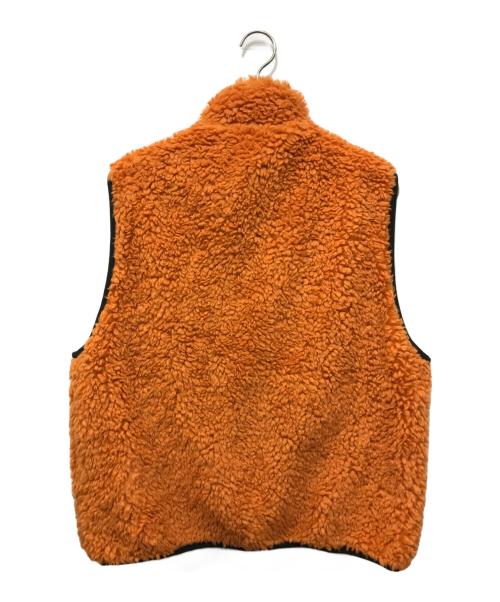 stussy（ステューシー）stussy (ステューシー) Sherpa Reversible Vest オレンジ サイズ:Mの古着・服飾アイテム