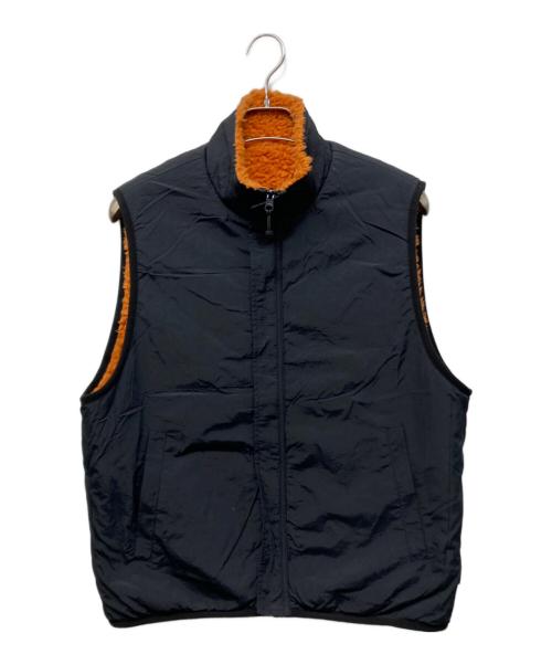 stussy（ステューシー）stussy (ステューシー) Sherpa Reversible Vest オレンジ サイズ:Mの古着・服飾アイテム