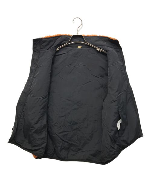 stussy（ステューシー）stussy (ステューシー) Sherpa Reversible Vest オレンジ サイズ:Mの古着・服飾アイテム
