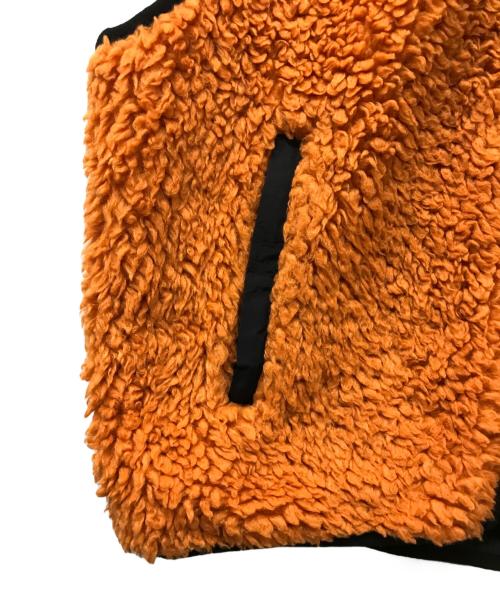 stussy（ステューシー）stussy (ステューシー) Sherpa Reversible Vest オレンジ サイズ:Mの古着・服飾アイテム