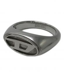 DIESEL（ディーゼル）の古着「Dロゴ シグネットリング」｜シルバー