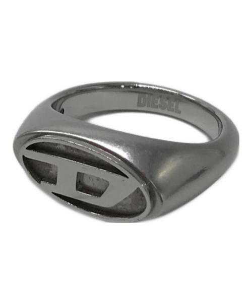 DIESEL（ディーゼル）DIESEL (ディーゼル) Dロゴ シグネットリング シルバー サイズ:19号の古着・服飾アイテム