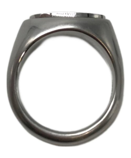 DIESEL（ディーゼル）DIESEL (ディーゼル) Dロゴ シグネットリング シルバー サイズ:19号の古着・服飾アイテム