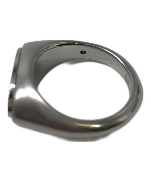 DIESEL（ディーゼル）DIESEL (ディーゼル) Dロゴ シグネットリング シルバー サイズ:19号の古着・服飾アイテム