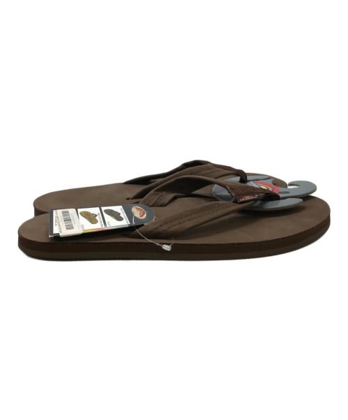 RAINBOW SANDALS（レインボーサンダル）RAINBOW SANDALS (レインボーサンダル) レザーサンダル ブラウン サイズ:XL 未使用品の古着・服飾アイテム