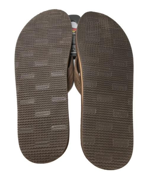 RAINBOW SANDALS（レインボーサンダル）RAINBOW SANDALS (レインボーサンダル) レザーサンダル ブラウン サイズ:XL 未使用品の古着・服飾アイテム