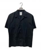 KAJAカジャ）の古着「オープンカラーシャツ」｜ブラック