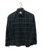 KAJAカジャ）の古着「チェックシャツ」｜ブラック×グレー